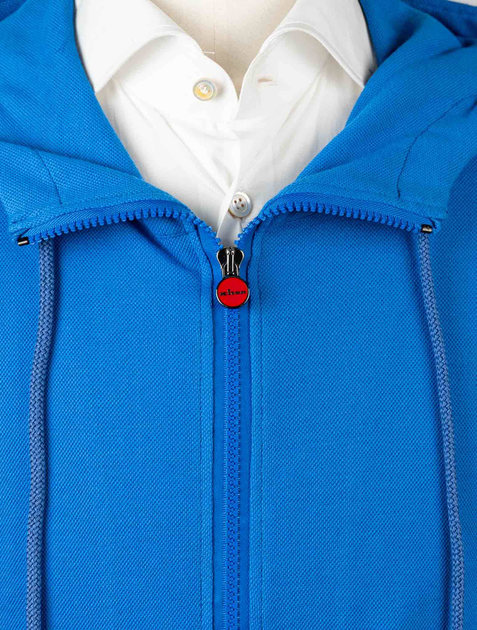 Kiton Blue Cotton Tracksuit Short Pants - view 4