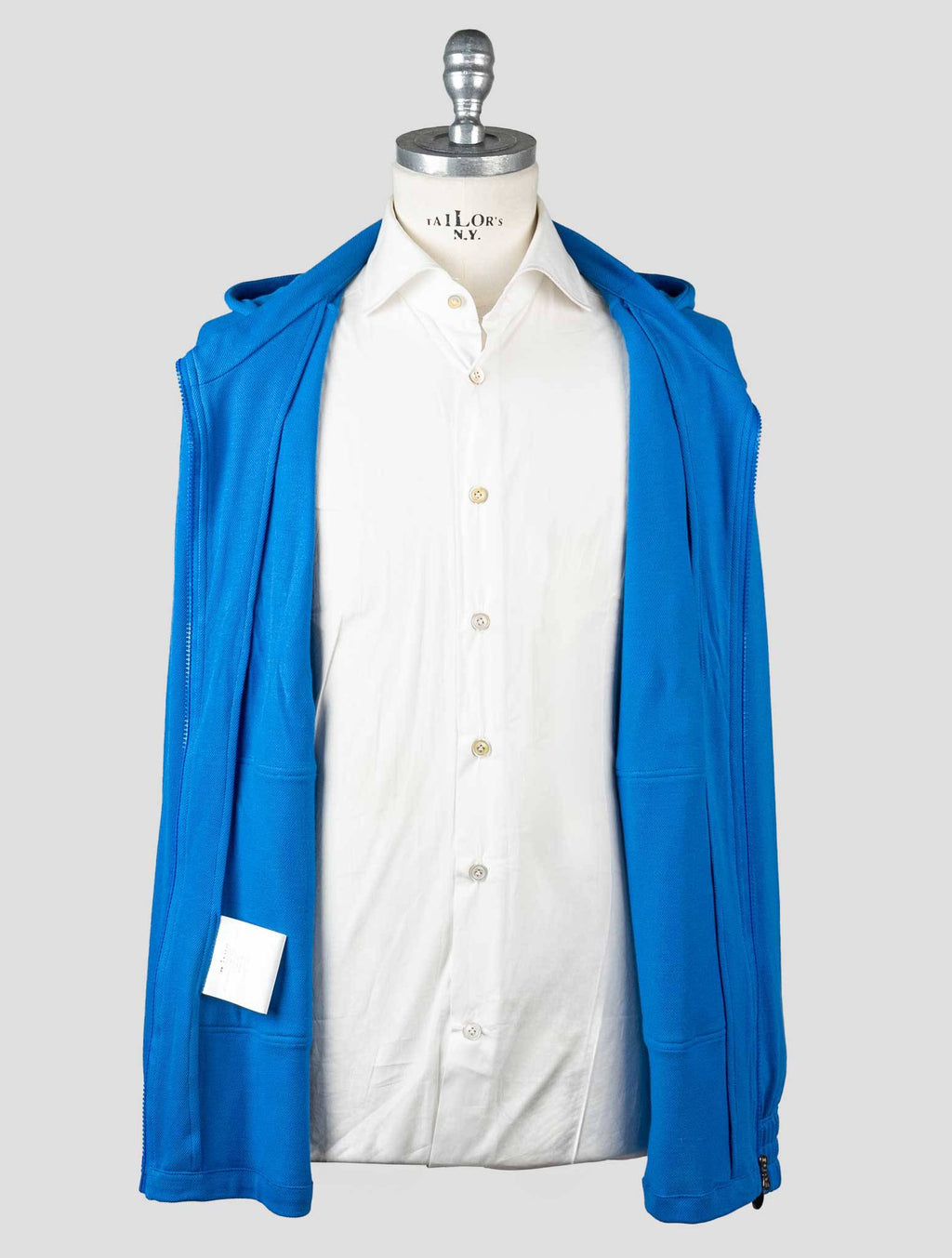 Kiton Blue Cotton Tracksuit Short Pants - view 6
