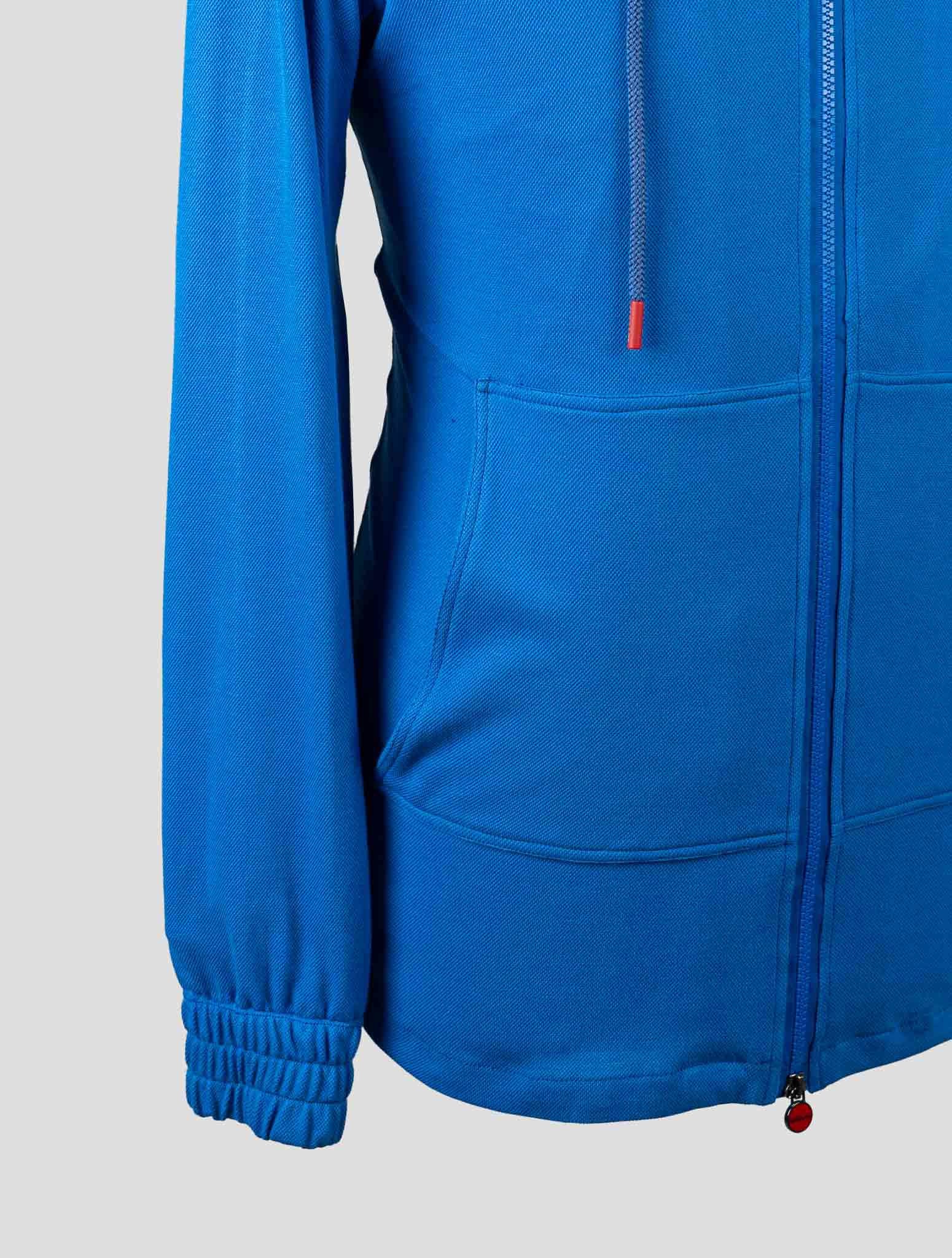 Kiton Blue Cotton Tracksuit Short Pants - view 7