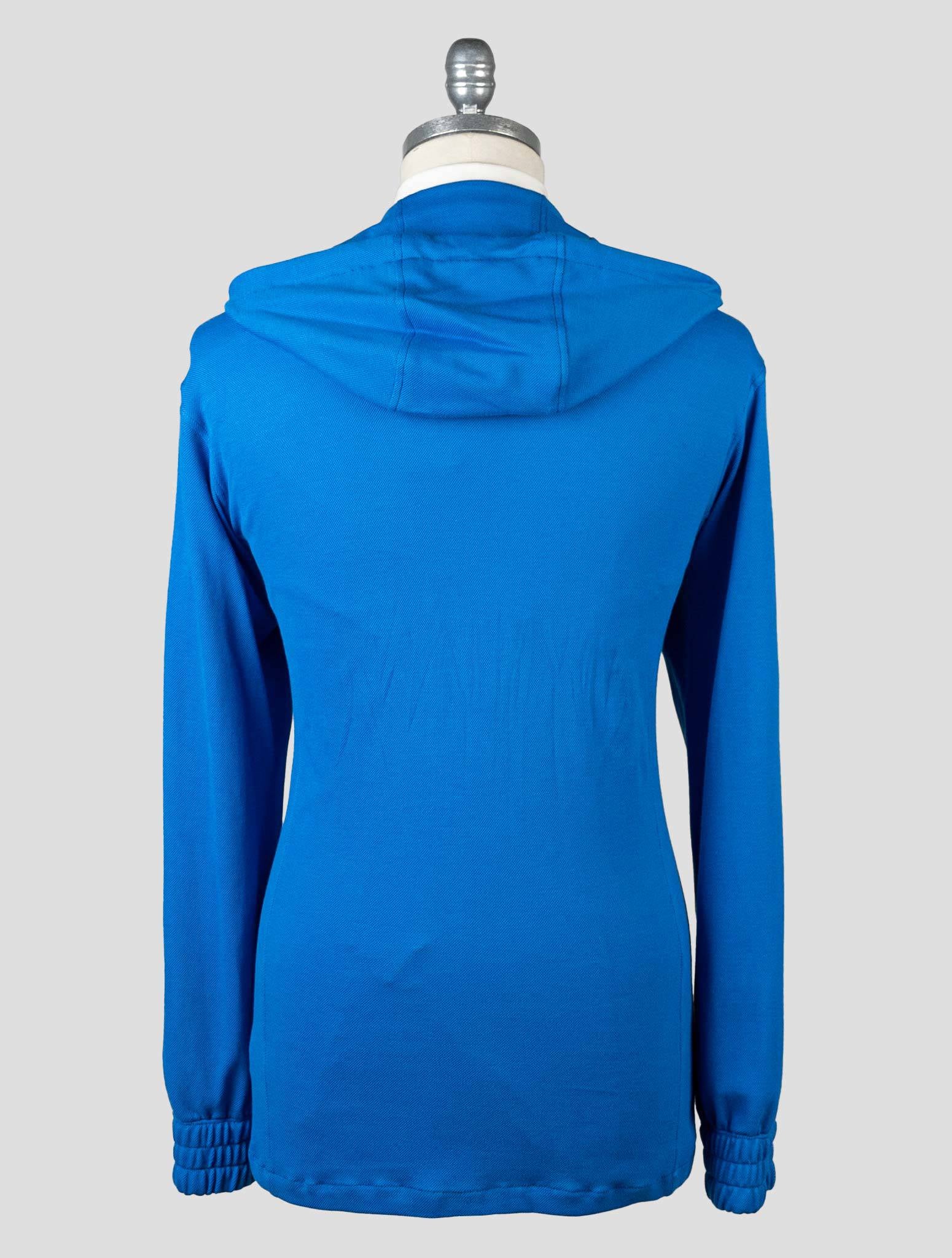 Kiton Blue Cotton Tracksuit Short Pants - view 8
