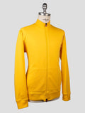 Kiton Yellow Cotton Elasticated Coat