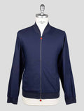 Kiton Blue Linen Coat
