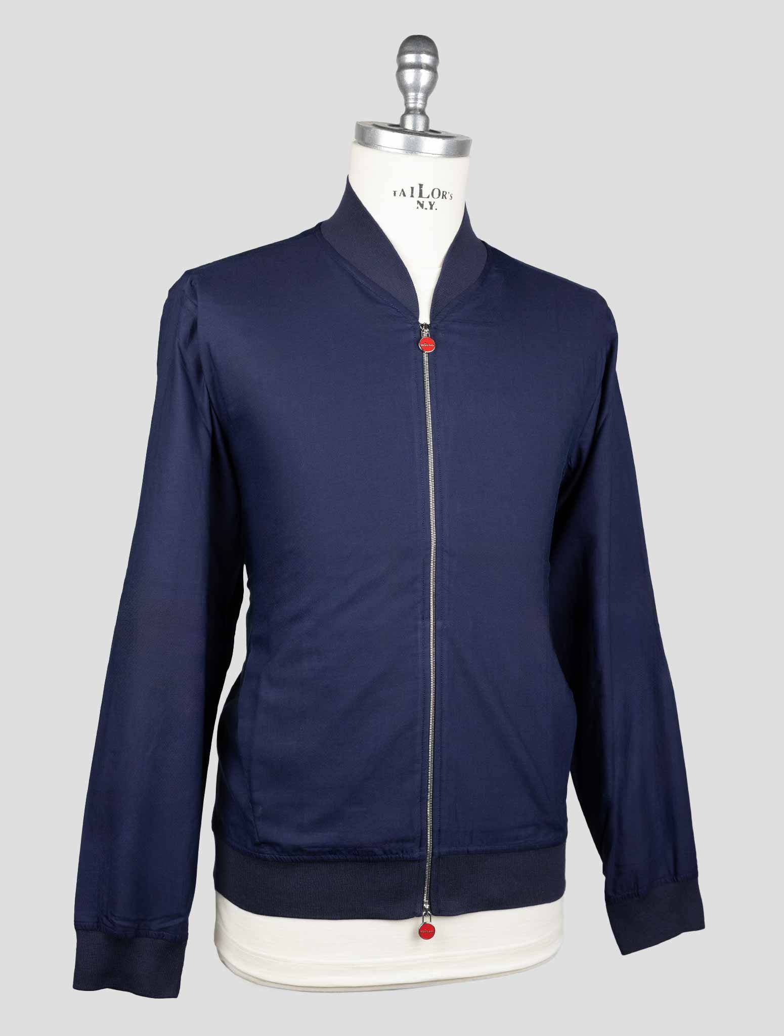 Kiton Blue Linen Coat - view 2