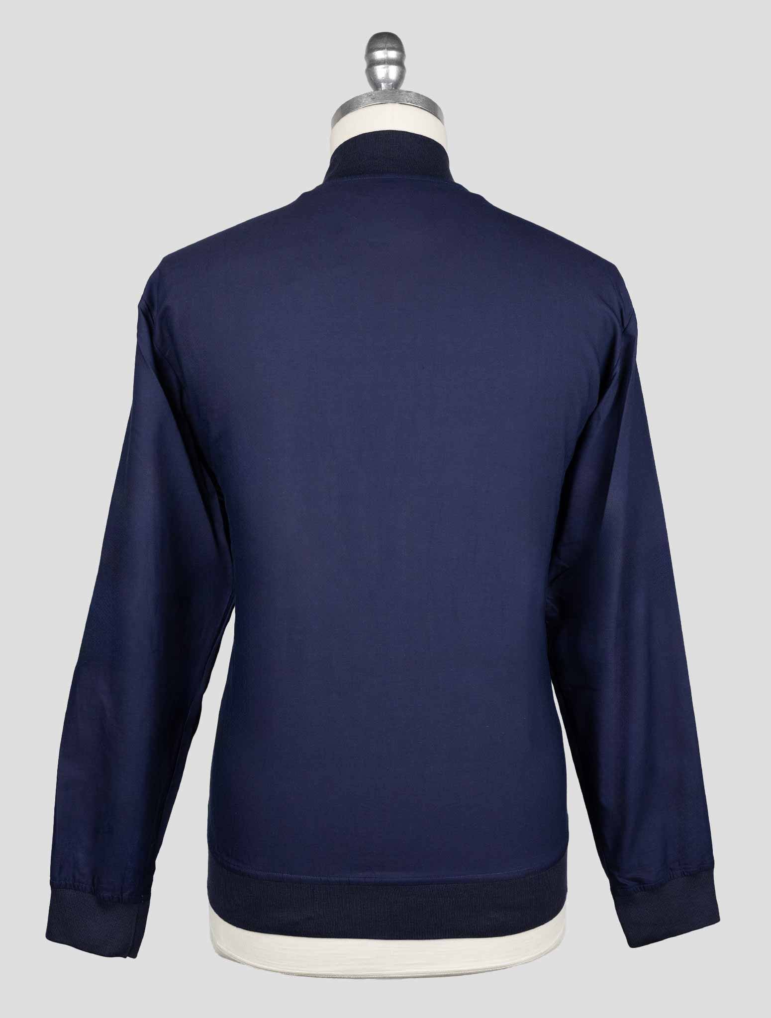 Kiton Blue Linen Coat - view 4