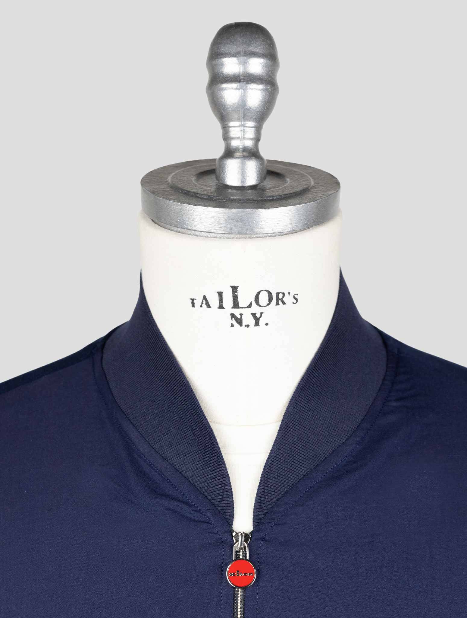 Kiton Blue Linen Coat - view 5