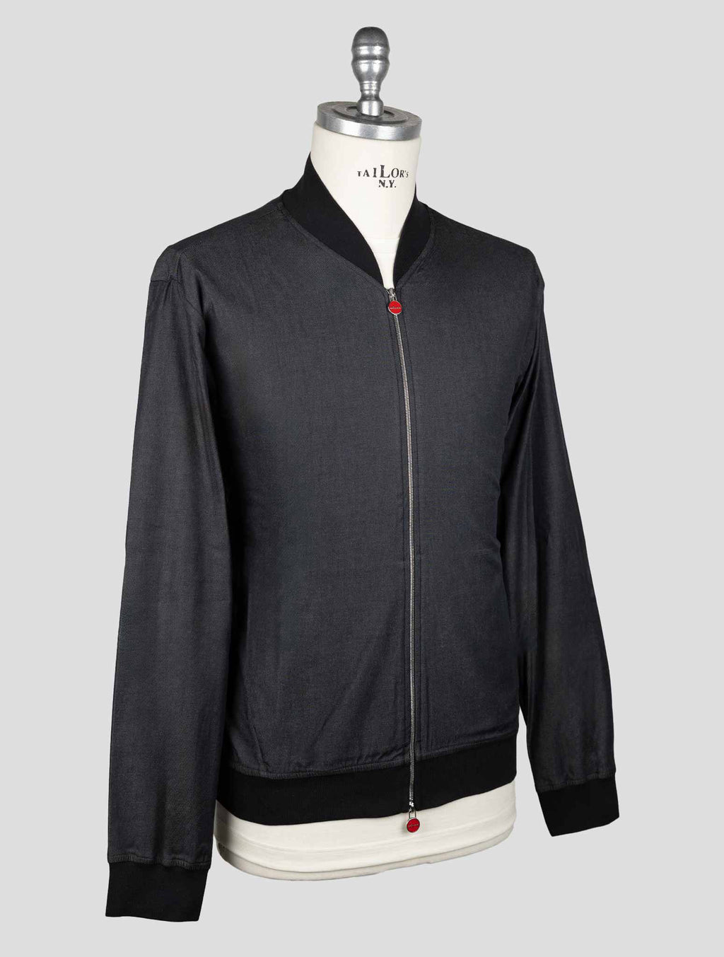 Kiton Dark Gray Cotton Ea Coat - view 2