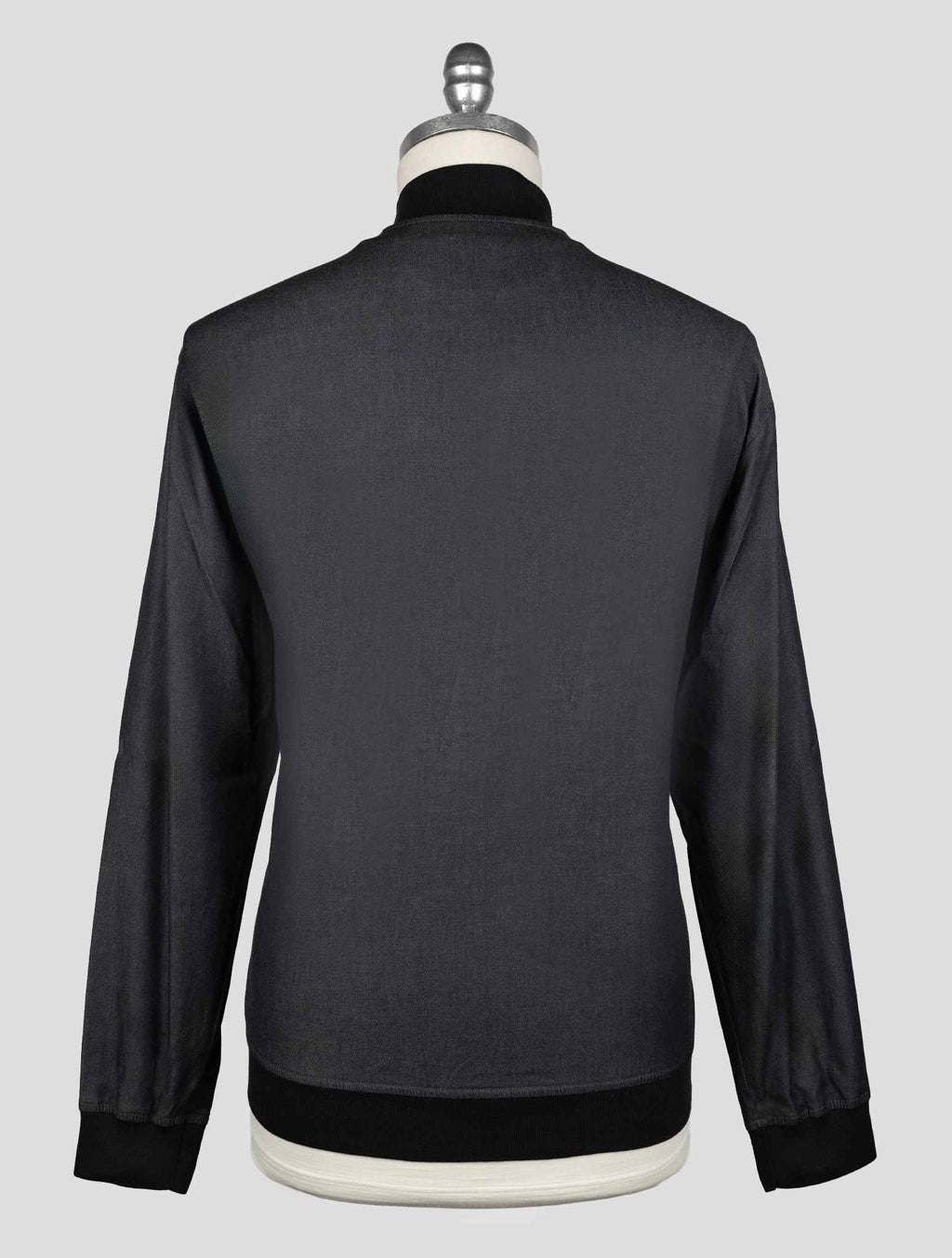 Kiton Dark Gray Cotton Ea Coat - view 3
