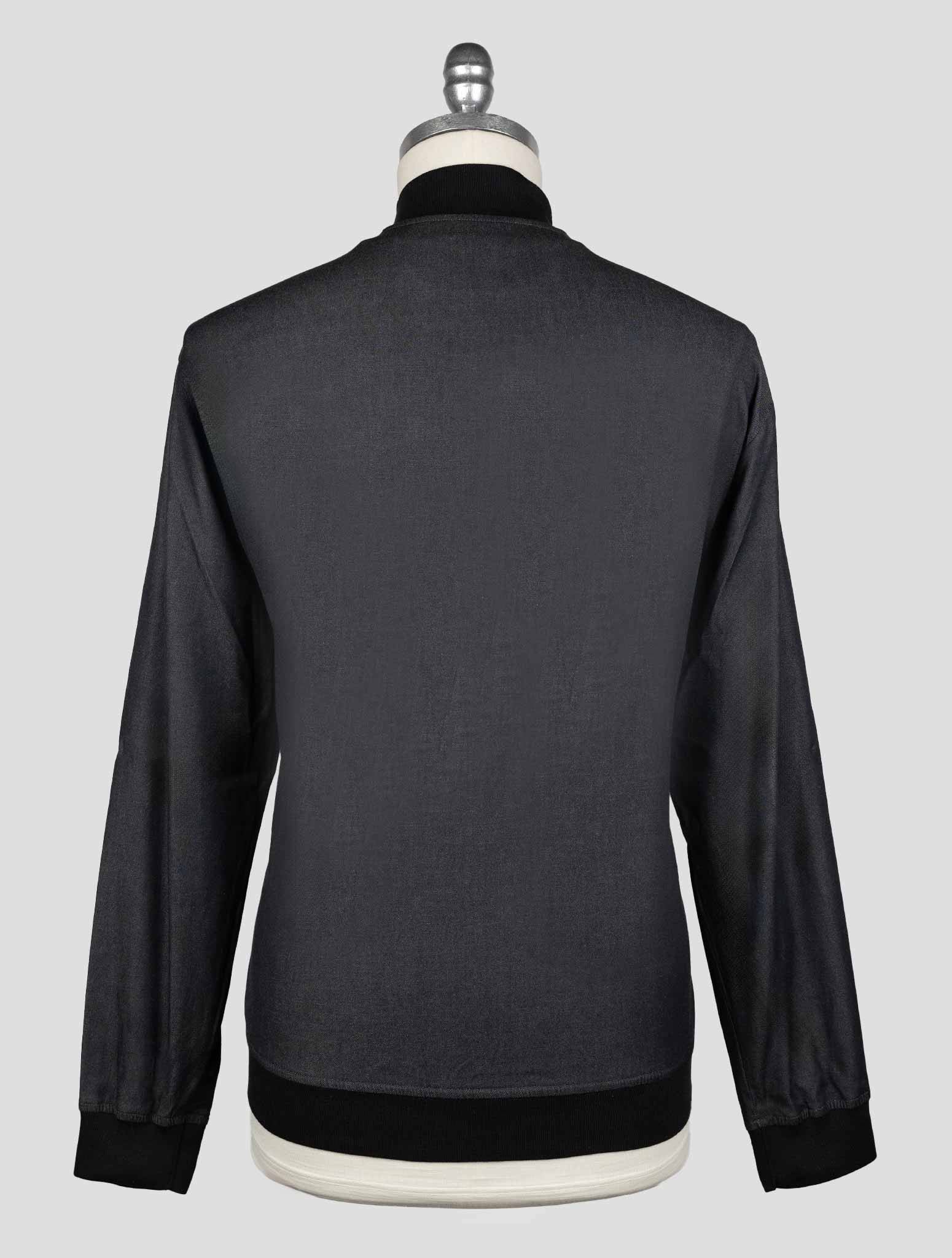 Kiton Dark Gray Cotton Ea Coat - view 3