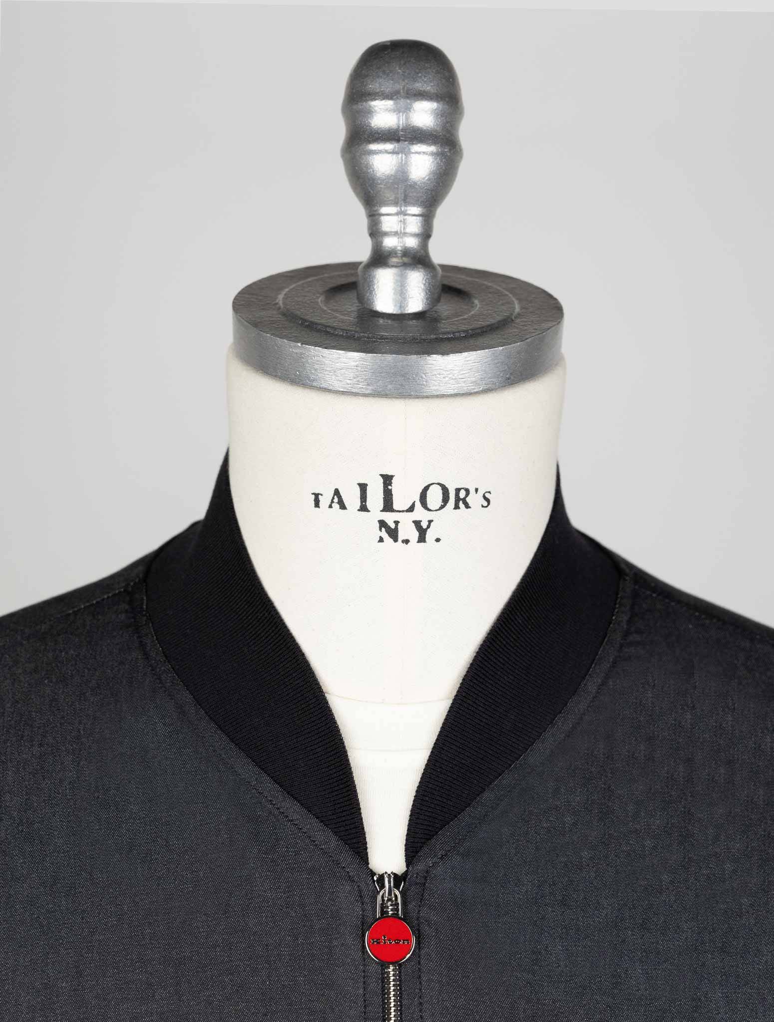 Kiton Dark Gray Cotton Ea Coat - view 4