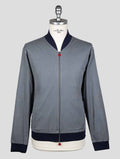 Kiton Gray Cotton Ea Coat