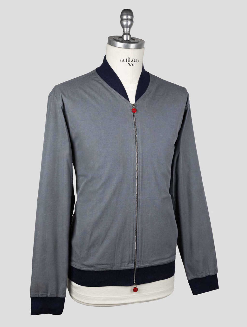 Kiton Gray Cotton Ea Coat - view 2