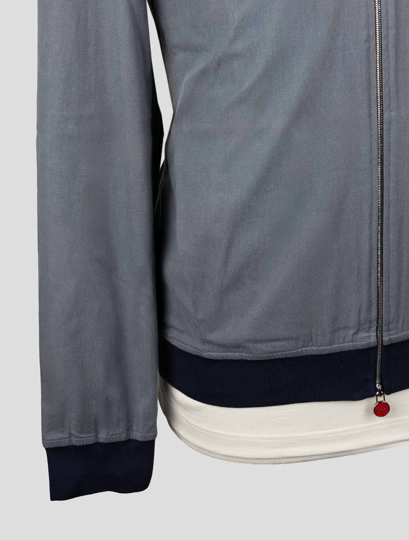 Kiton Gray Cotton Ea Coat - view 3
