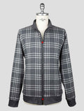 Kiton Gray Cotton Coat