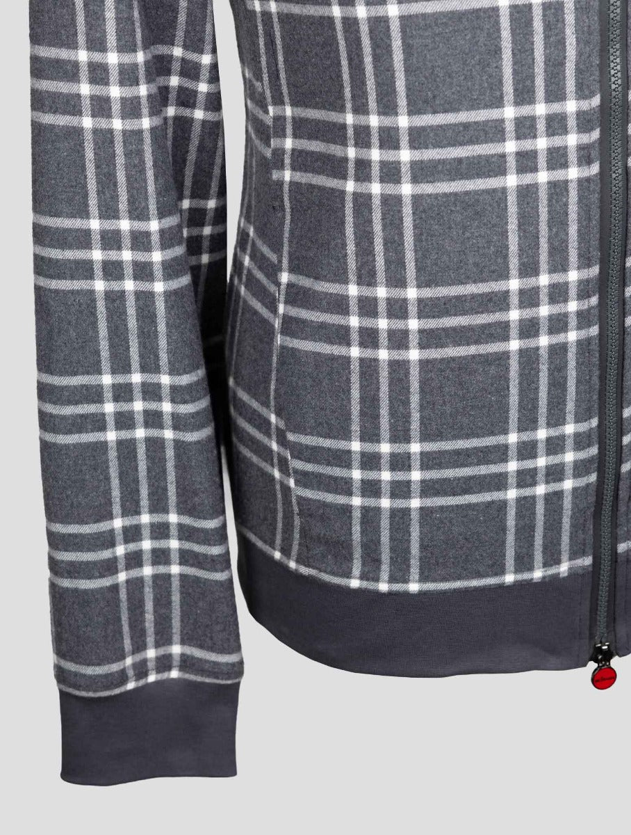 Kiton Gray Cotton Coat — view 6