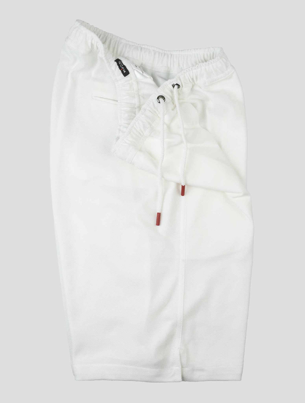 Kiton White Cotton Tracksuit Short Pants Kmz24 - view 10