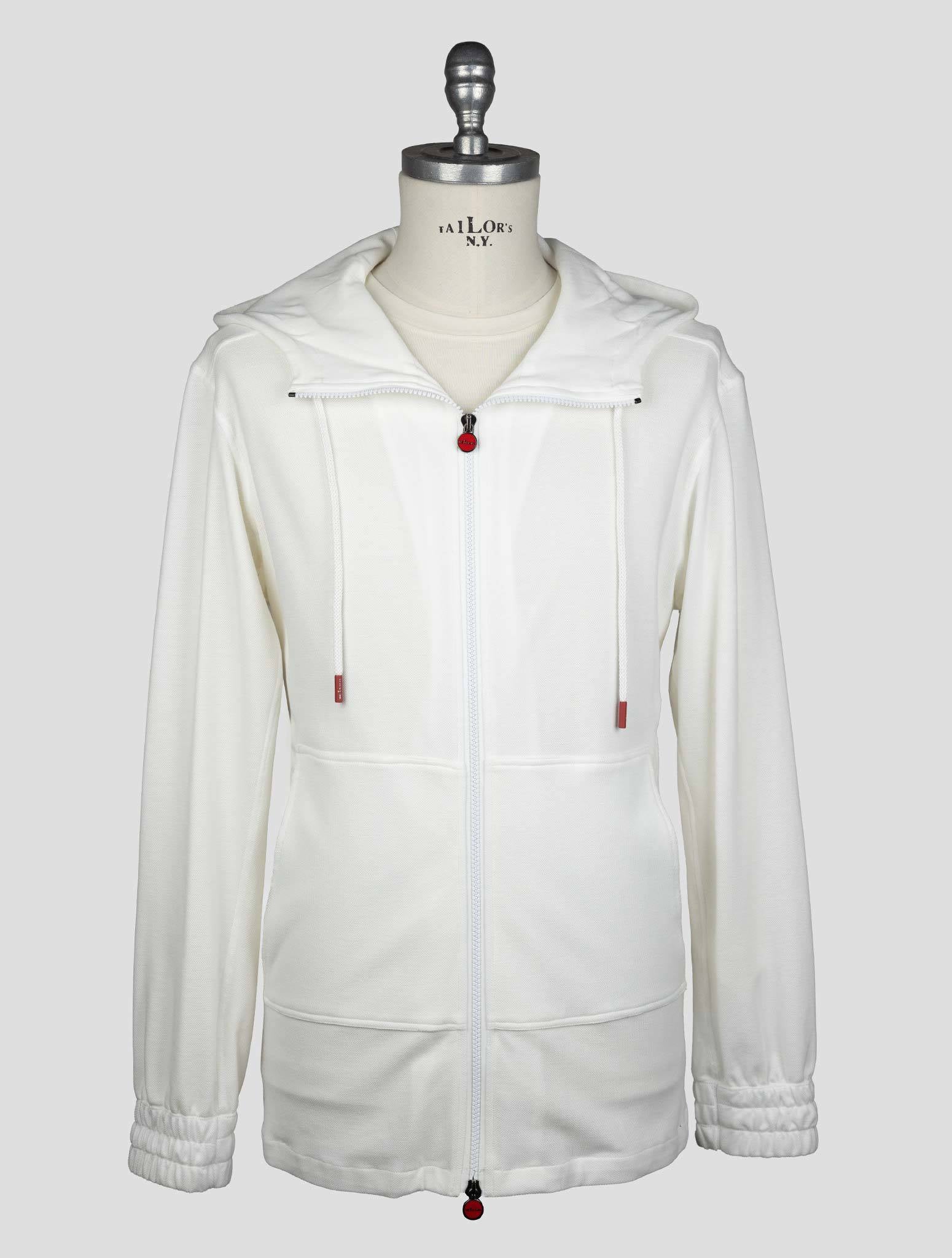 Kiton White Cotton Tracksuit Short Pants Kmz24 - view 2