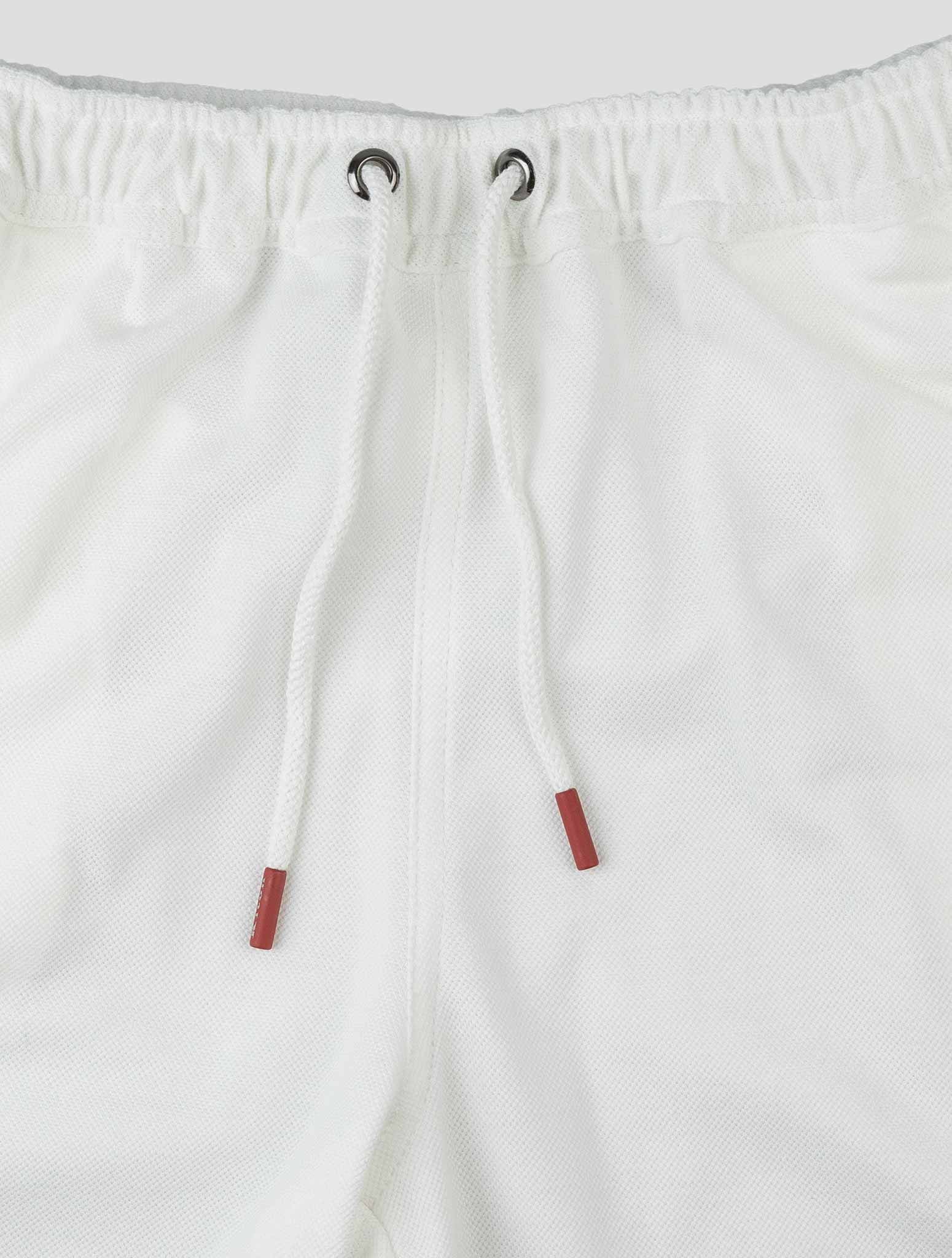 Kiton White Cotton Tracksuit Short Pants Kmz24 - view 4