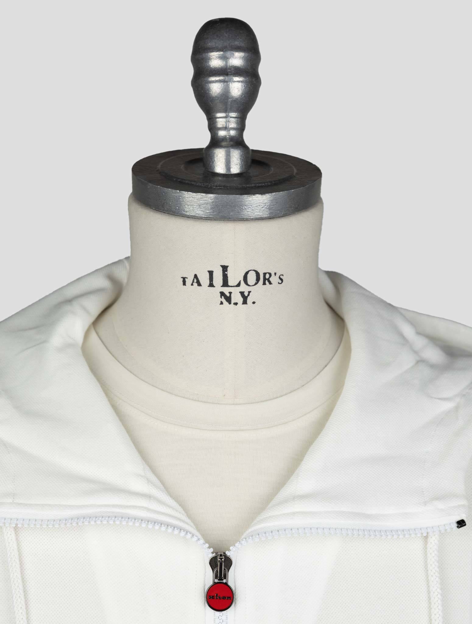 Kiton White Cotton Tracksuit Short Pants Kmz24 - view 6