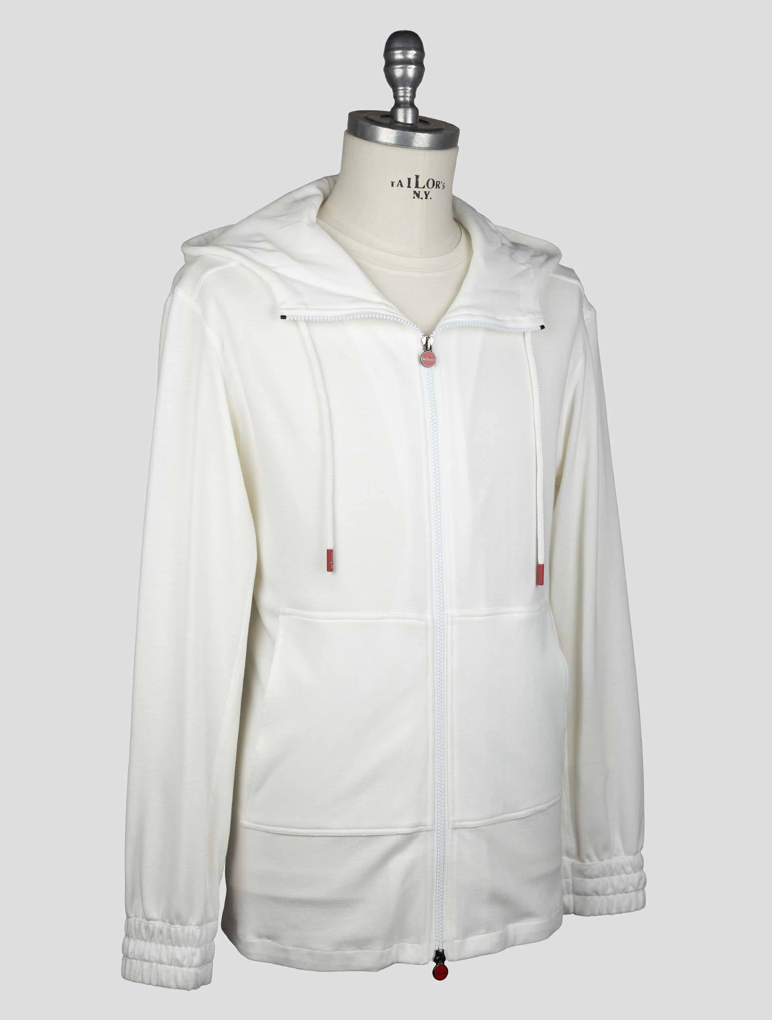 Kiton White Cotton Tracksuit Short Pants Kmz24 - view 9