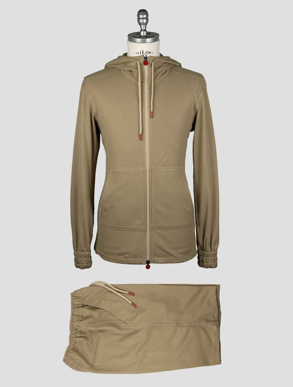 Kiton Beige Cotton Tracksuit Short Pants Kmz22 - view 8