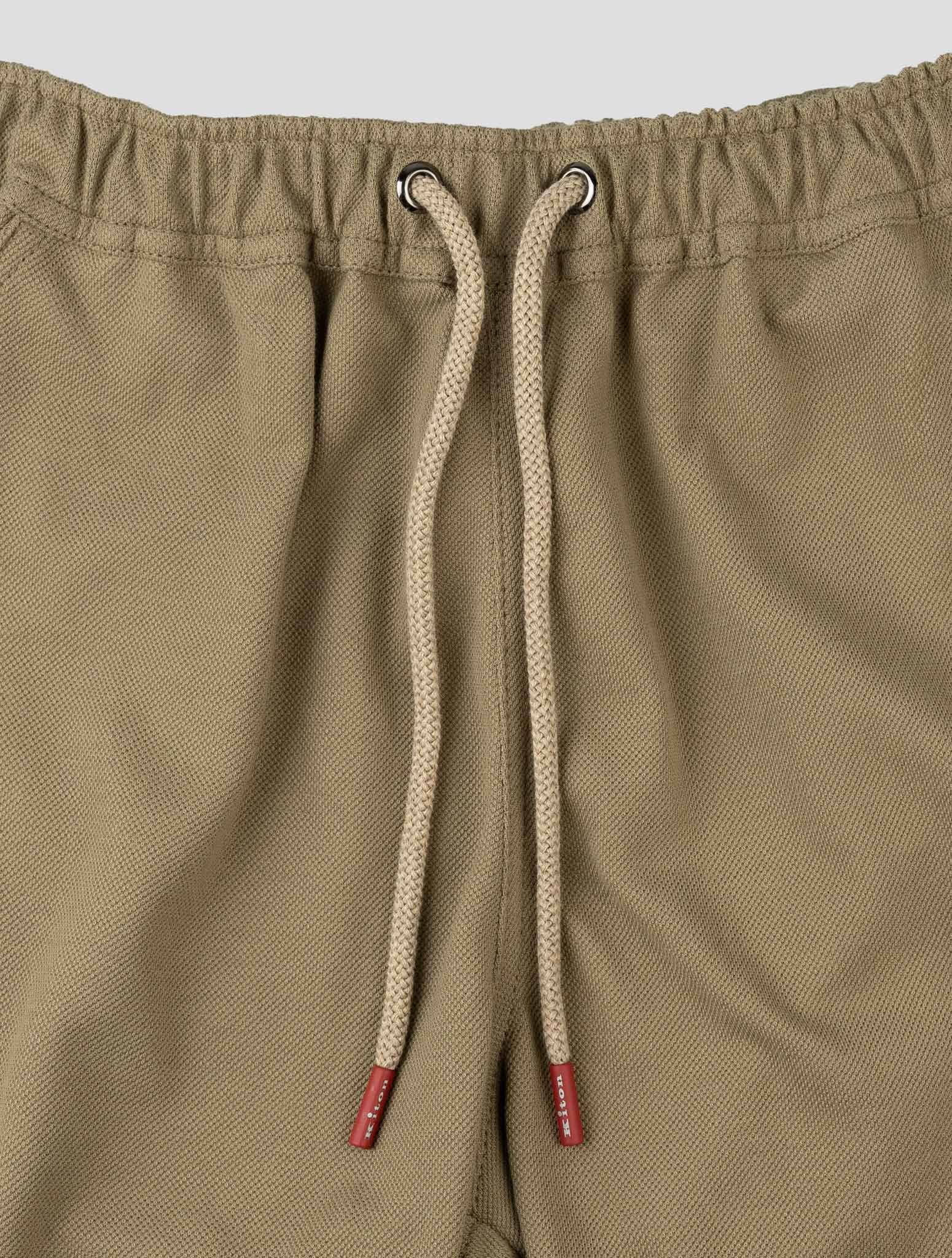 Kiton Beige Cotton Tracksuit Short Pants Kmz22 - view 9