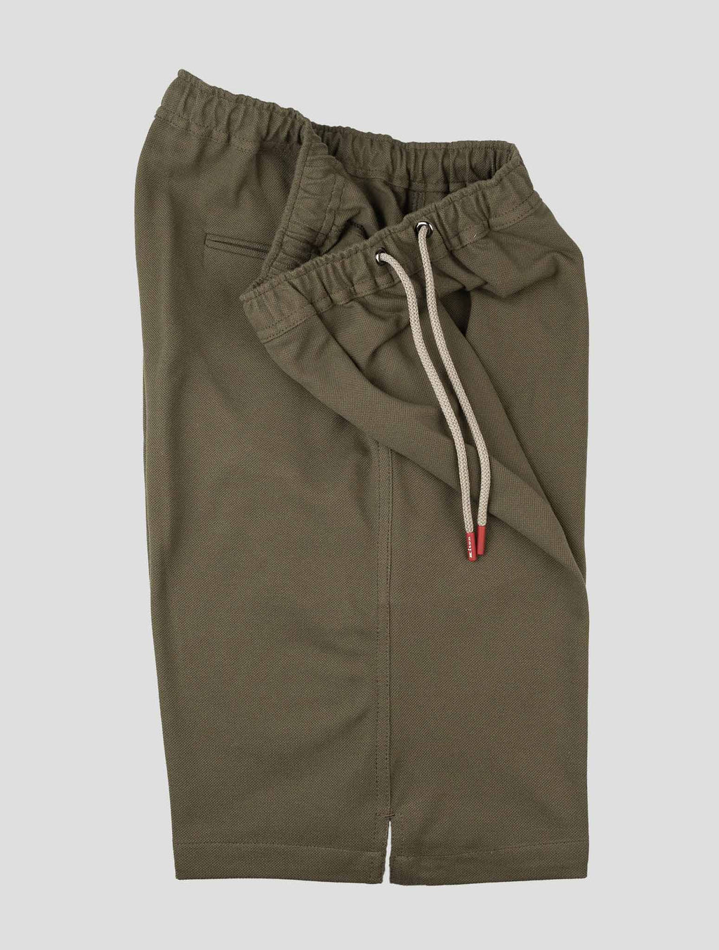 Kiton Green Cotton Tracksuit Short Pants Kmz23 - view 11