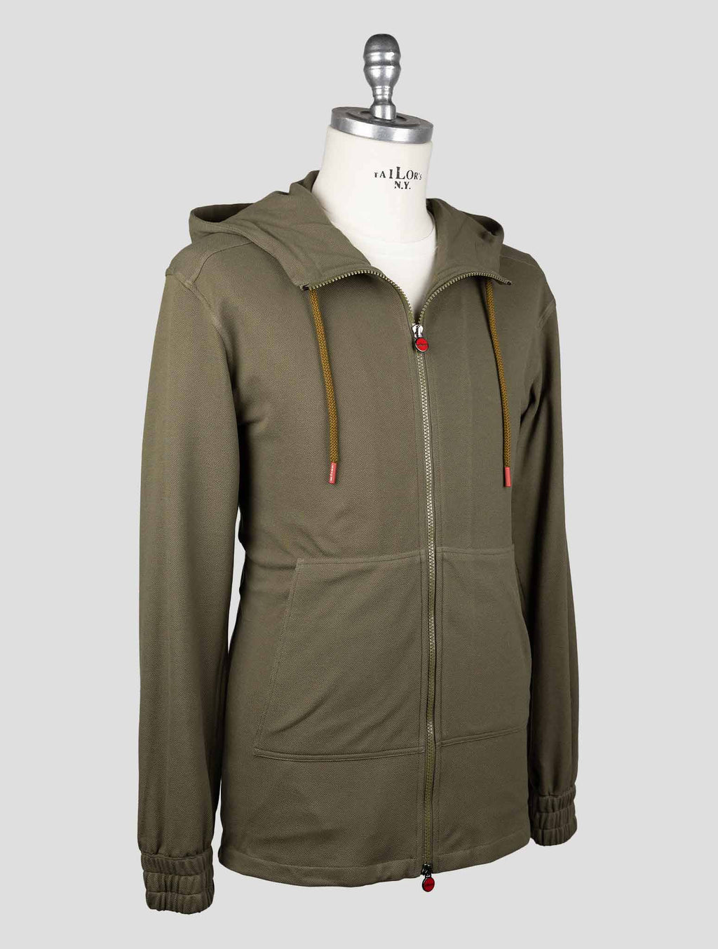 Kiton Green Cotton Tracksuit Short Pants Kmz23 - view 3