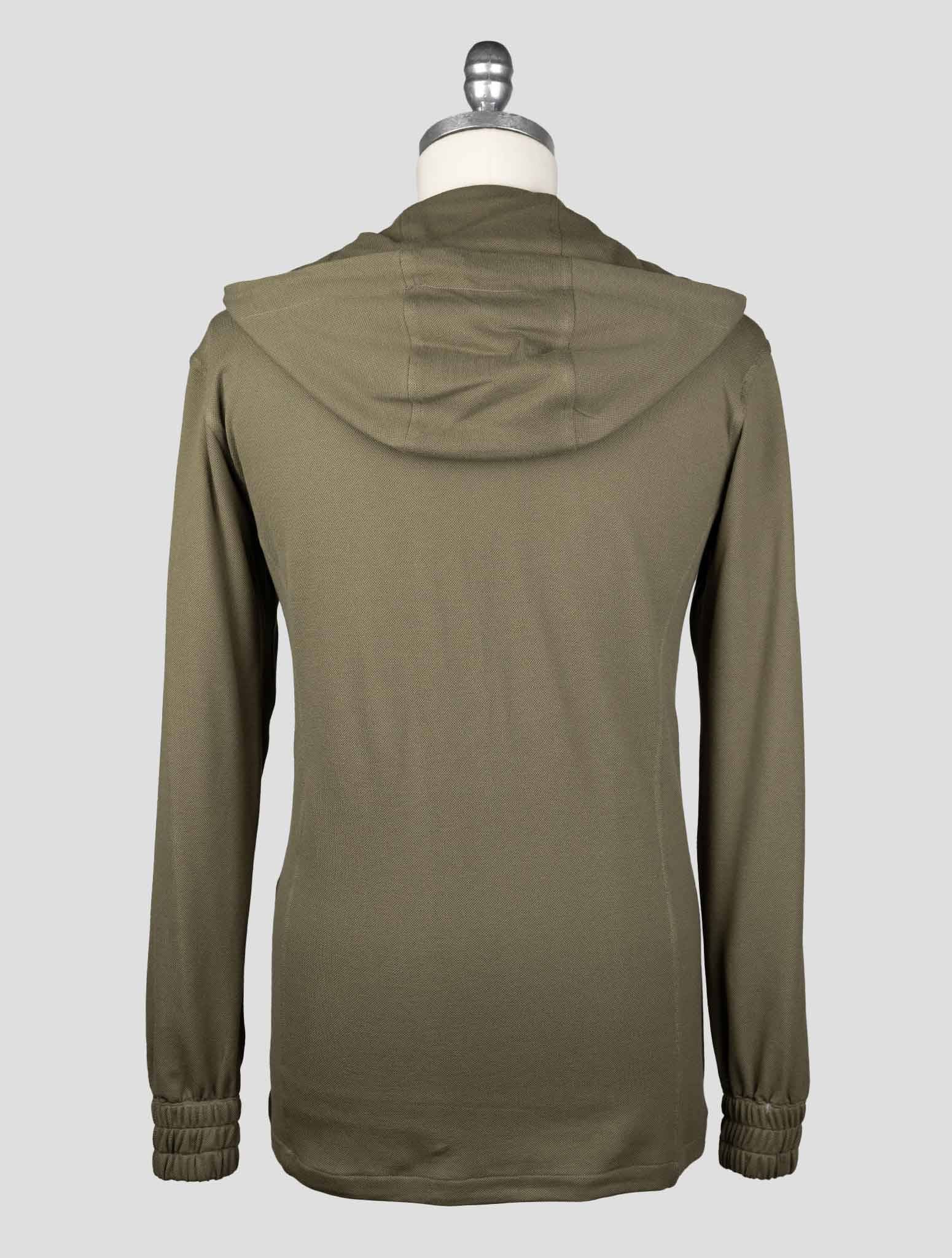 Kiton Green Cotton Tracksuit Short Pants Kmz23 - view 7