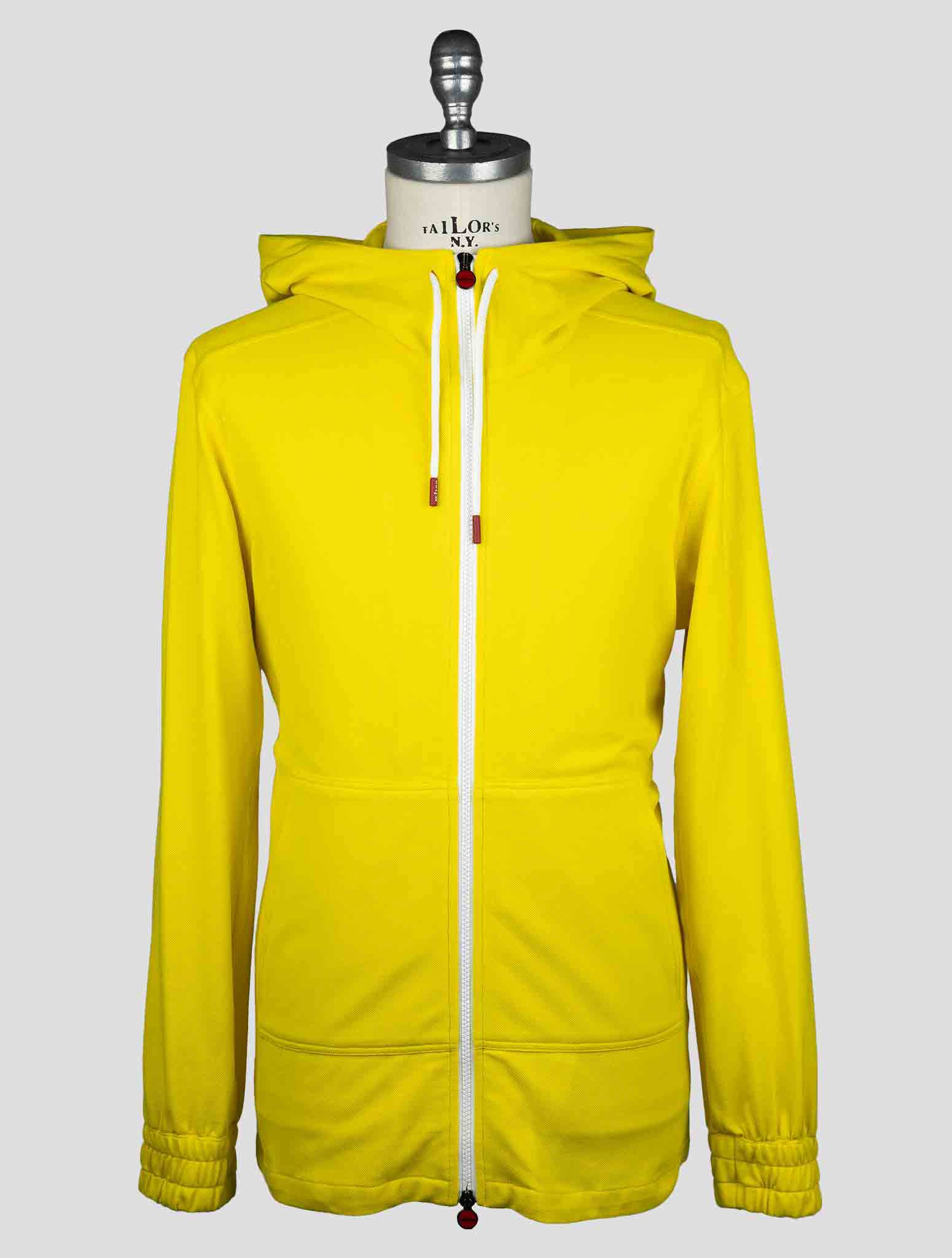 Kiton Yellow Cotton Shirt — view 6