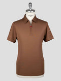 Kiton Brown Cotton Polo Kmz28