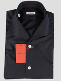 Kiton Black Cotton Shirt