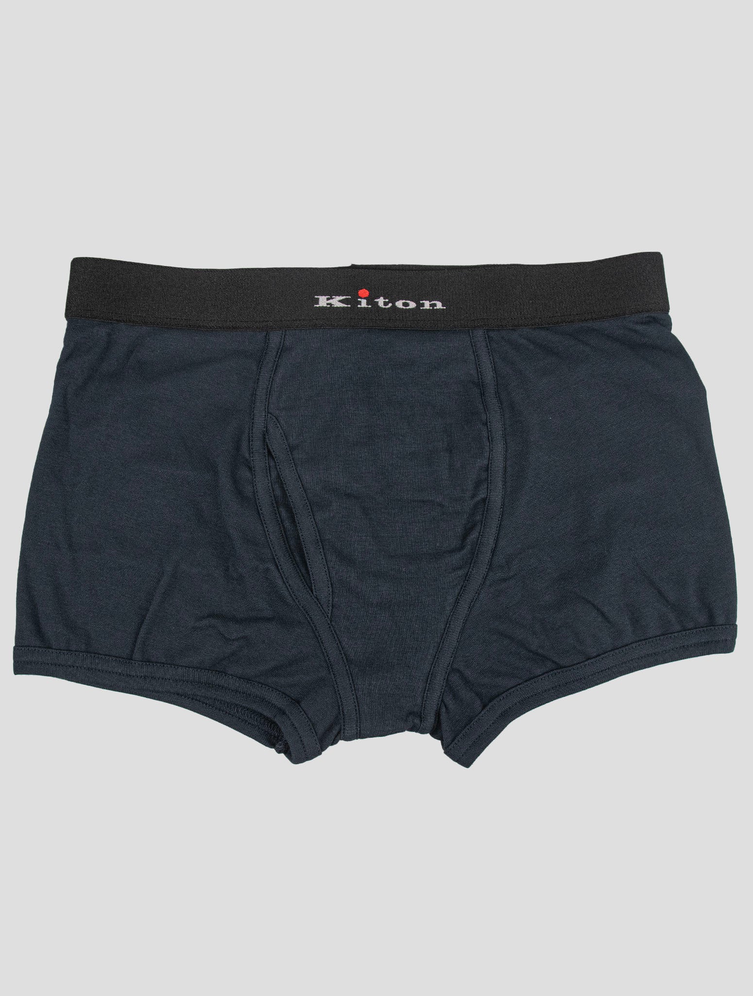 Kiton Blue Navy Cotton Elasticated Underwear
