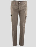 Kiton Beige Cotton Elasticated Cargo Pant