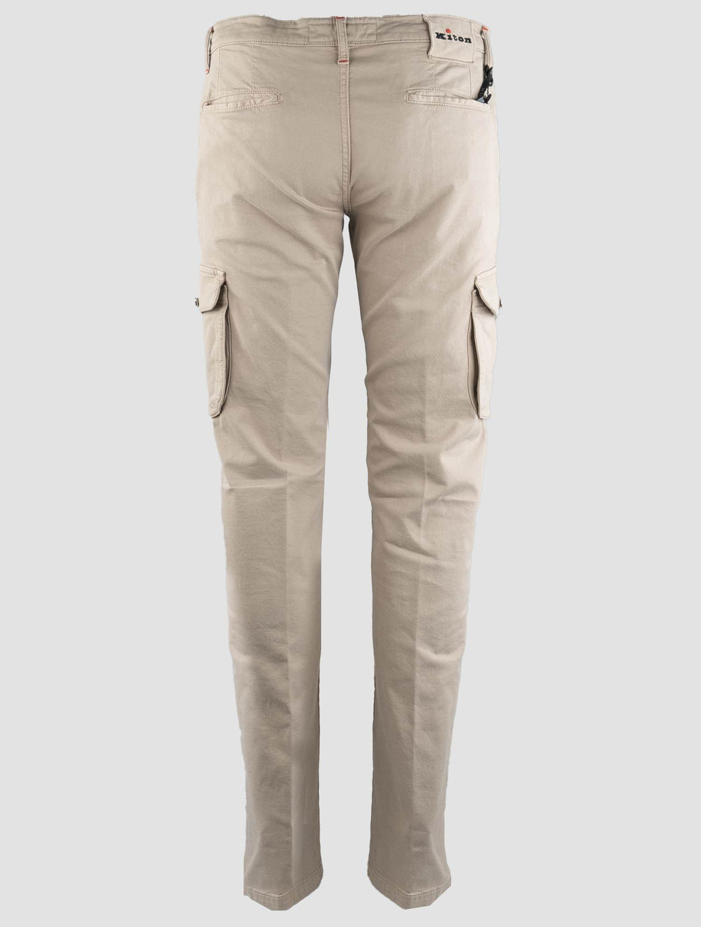 Kiton Beige Cotton Elasticated Cargo Pants — view 5