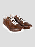 Kiton Brown Crocodile Sneakers USSA077 II
