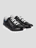 Kiton Black Full-Crocodile Sneakers USSA077