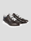 Kiton Brown Crocodile Sneakers USSA077 I