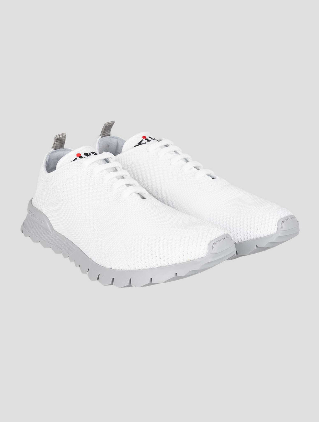 Kiton White Cotton Sneakers FITGN