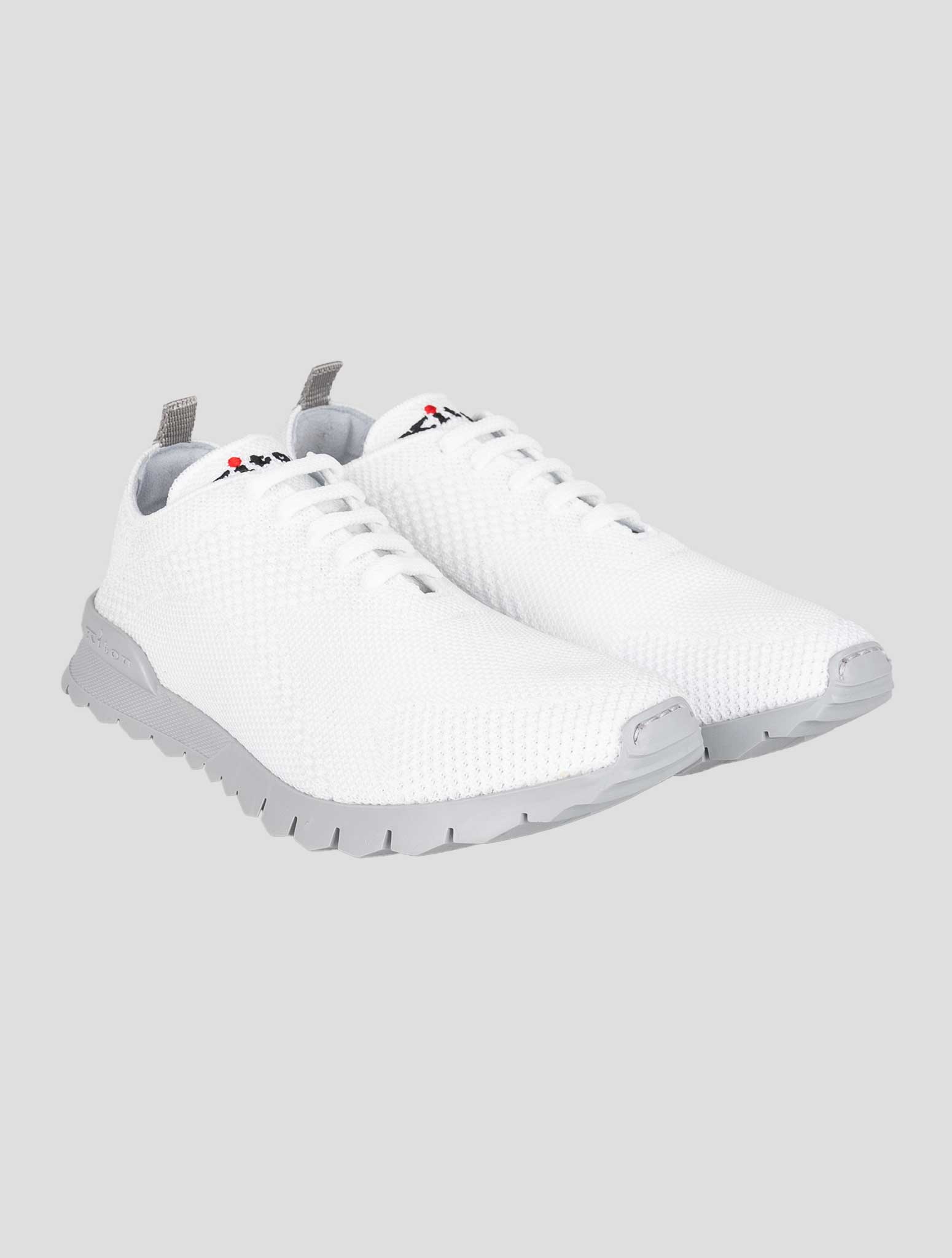 Kiton White Cotton Sneakers FITGN