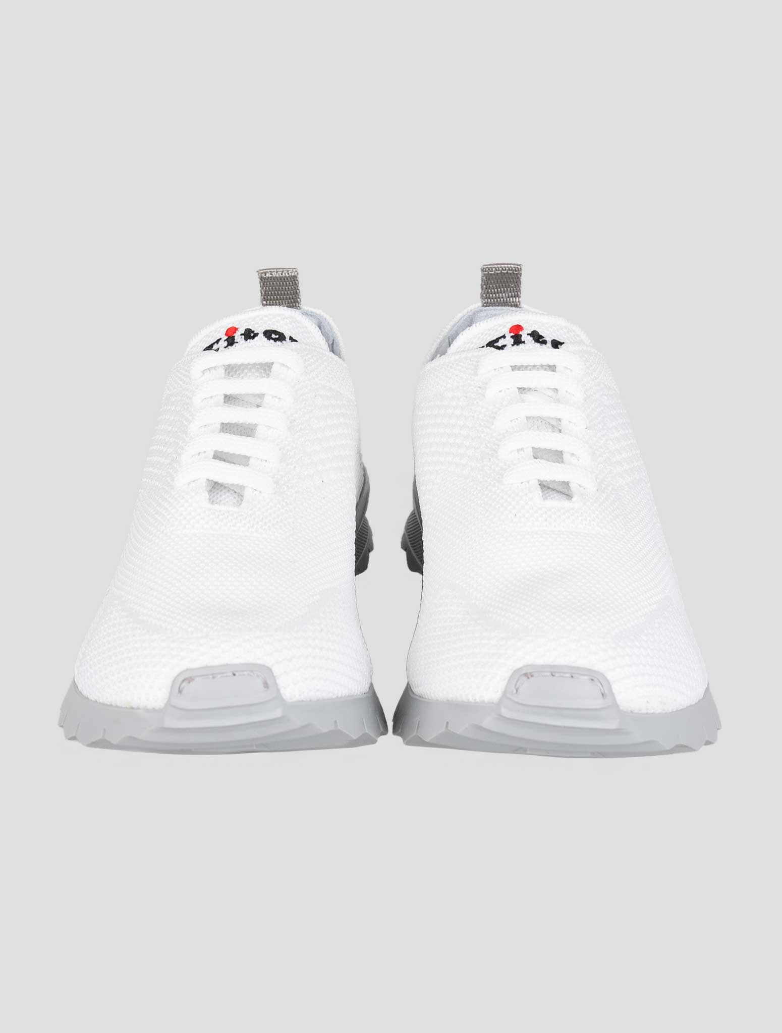 Kiton White Cotton Sneakers FITGN