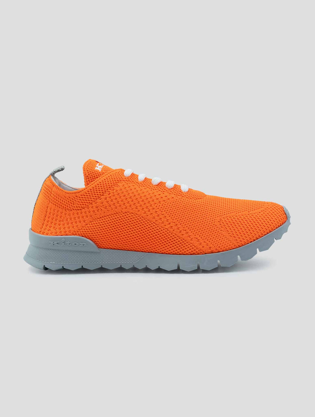 Kiton Orange Cotton Sneakers FITGN