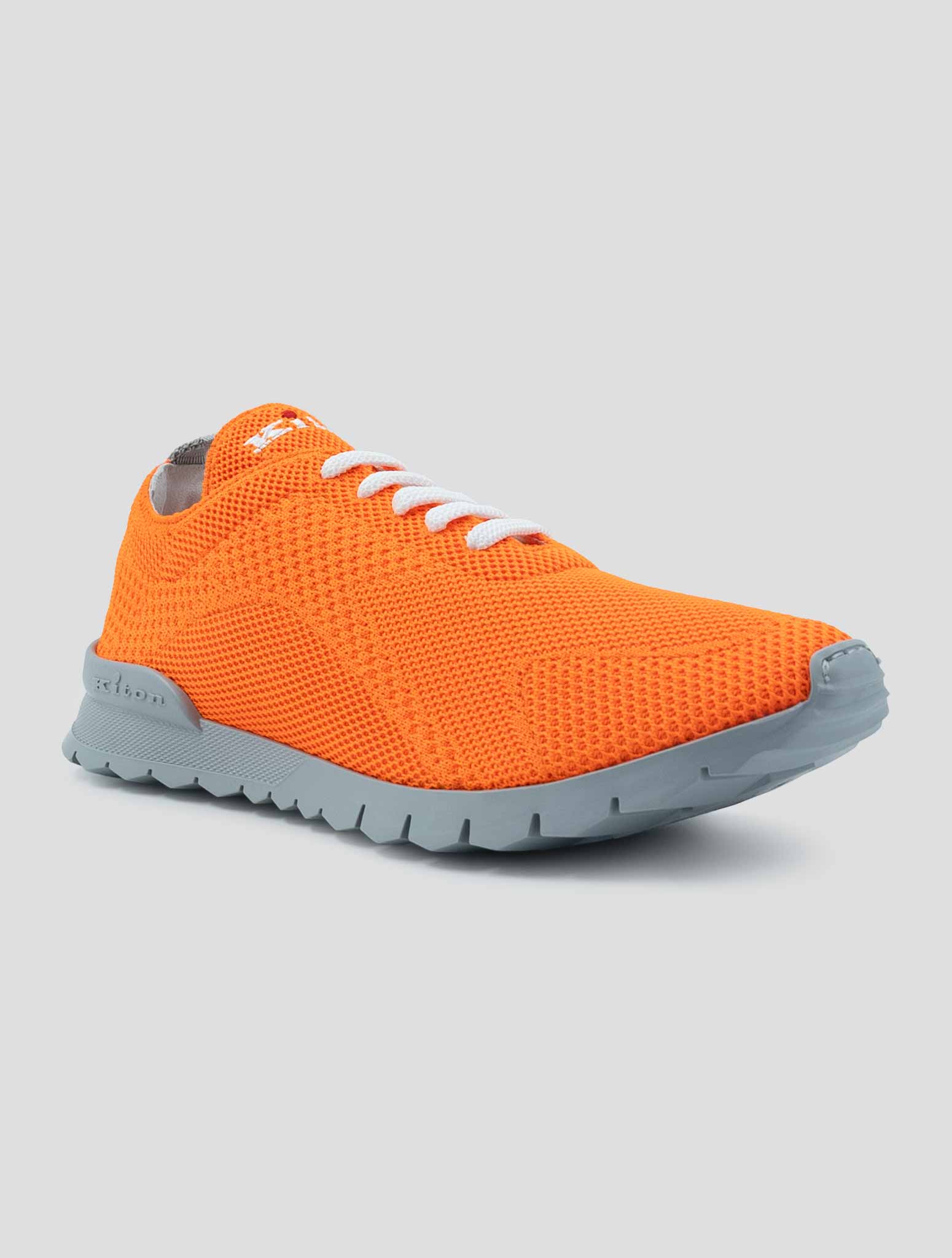 Kiton Orange Cotton Sneakers FITGN
