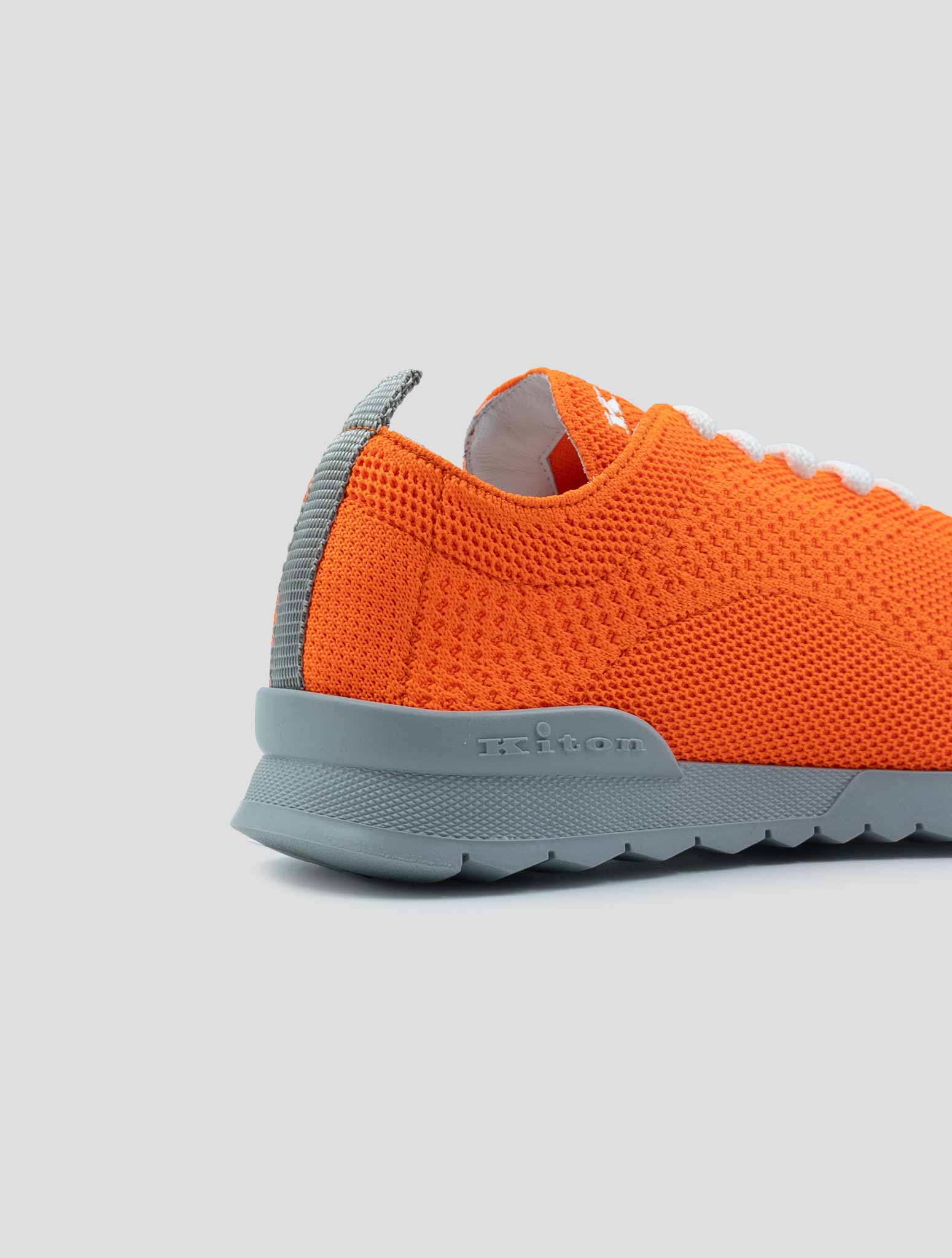Kiton Orange Cotton Sneakers FITGN
