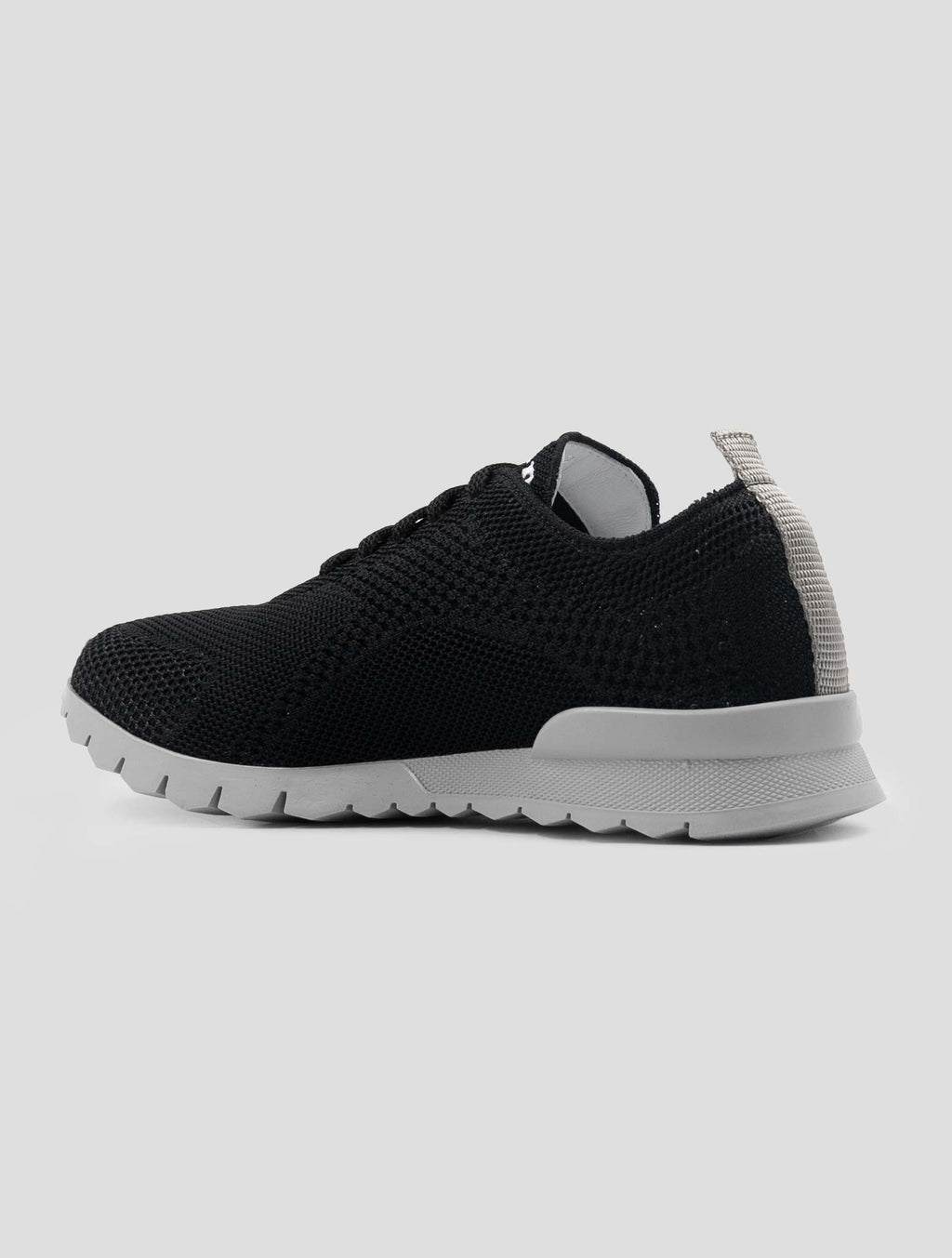 Kiton Black Cotton Sneakers FITGN