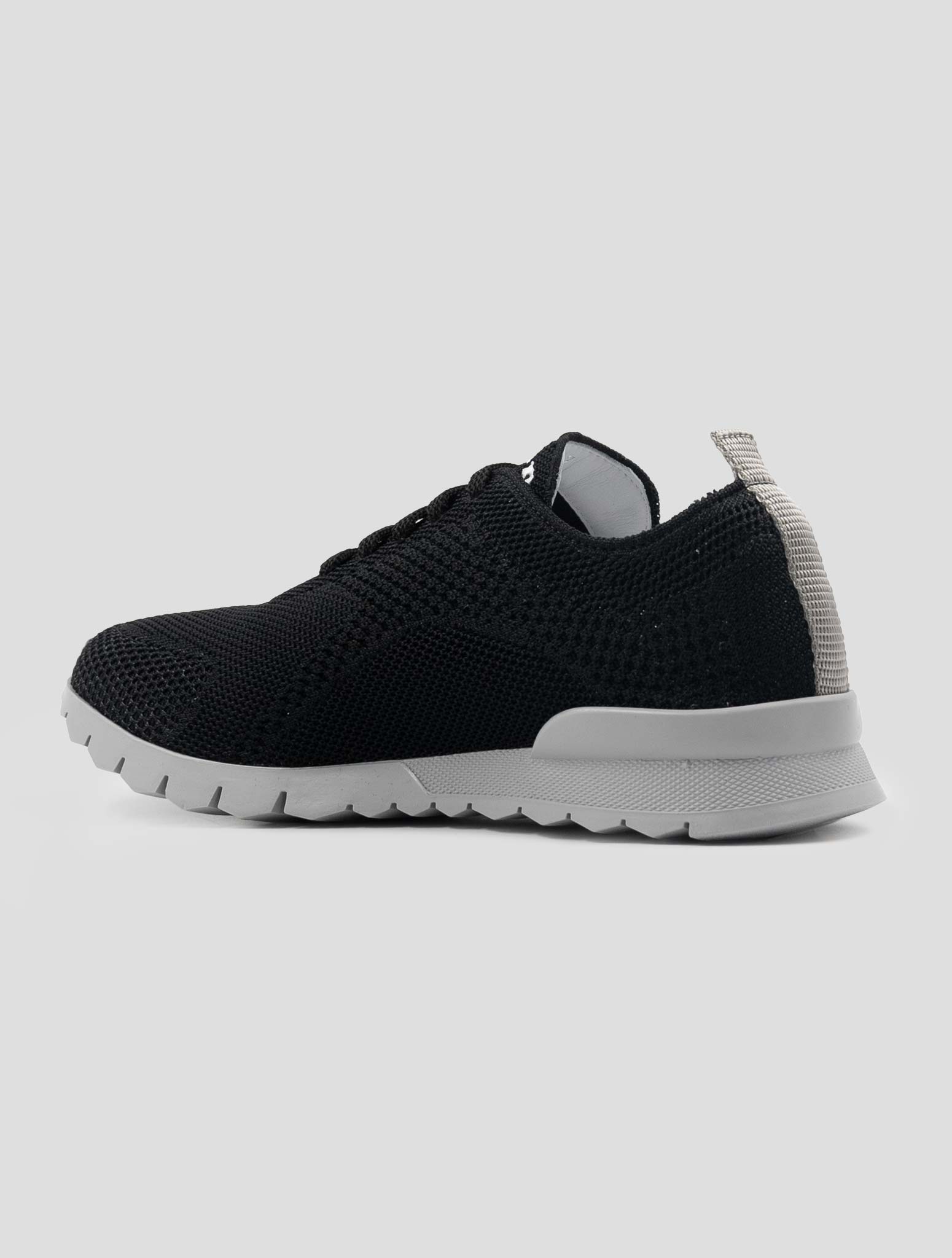 Kiton Black Cotton Sneakers FITGN