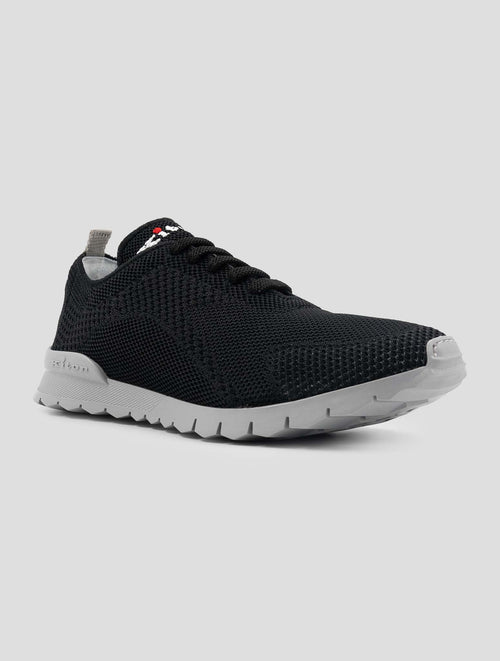 Kiton Black Cotton Sneakers FITGN