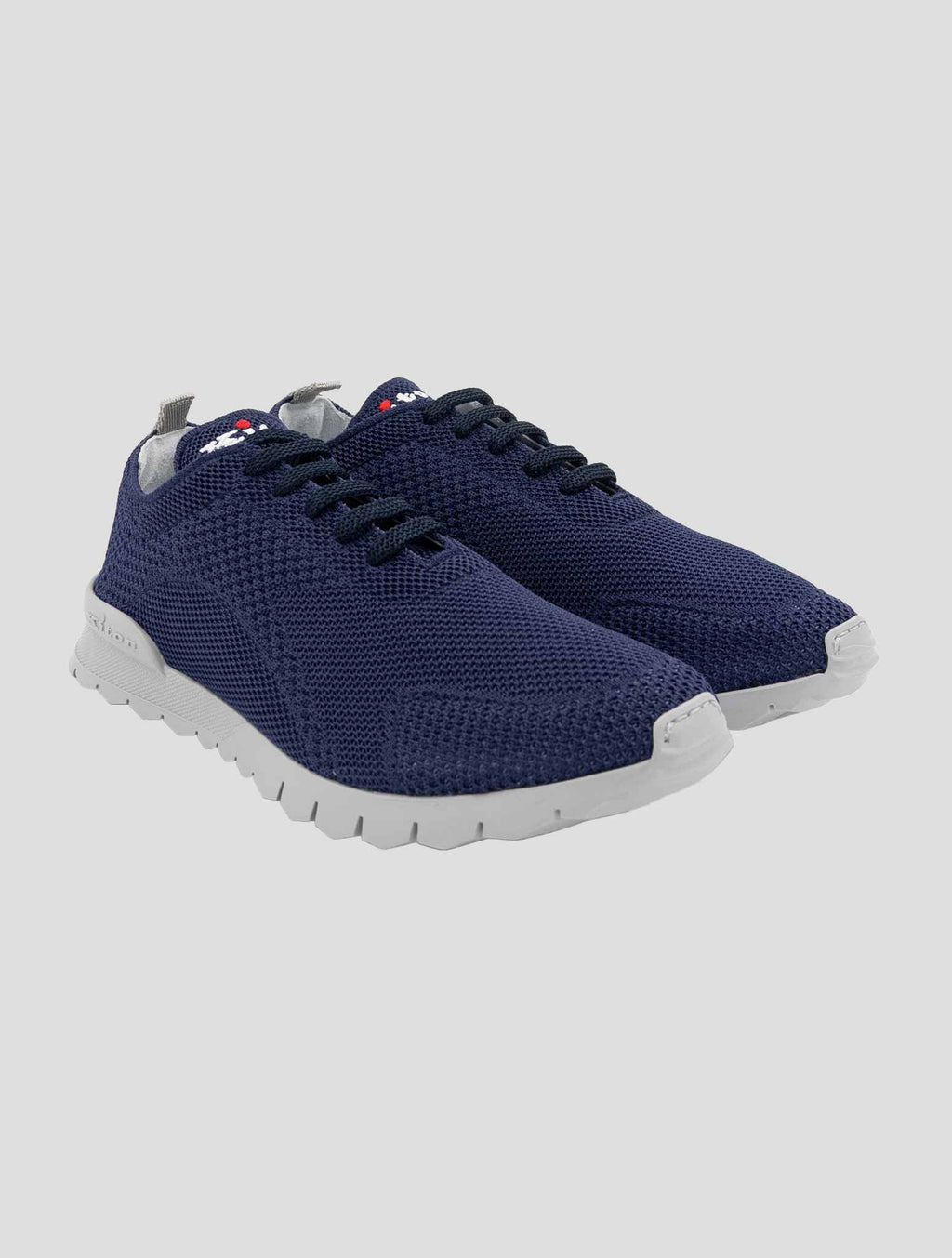 Kiton Blue Cotton Sneakers FITGN