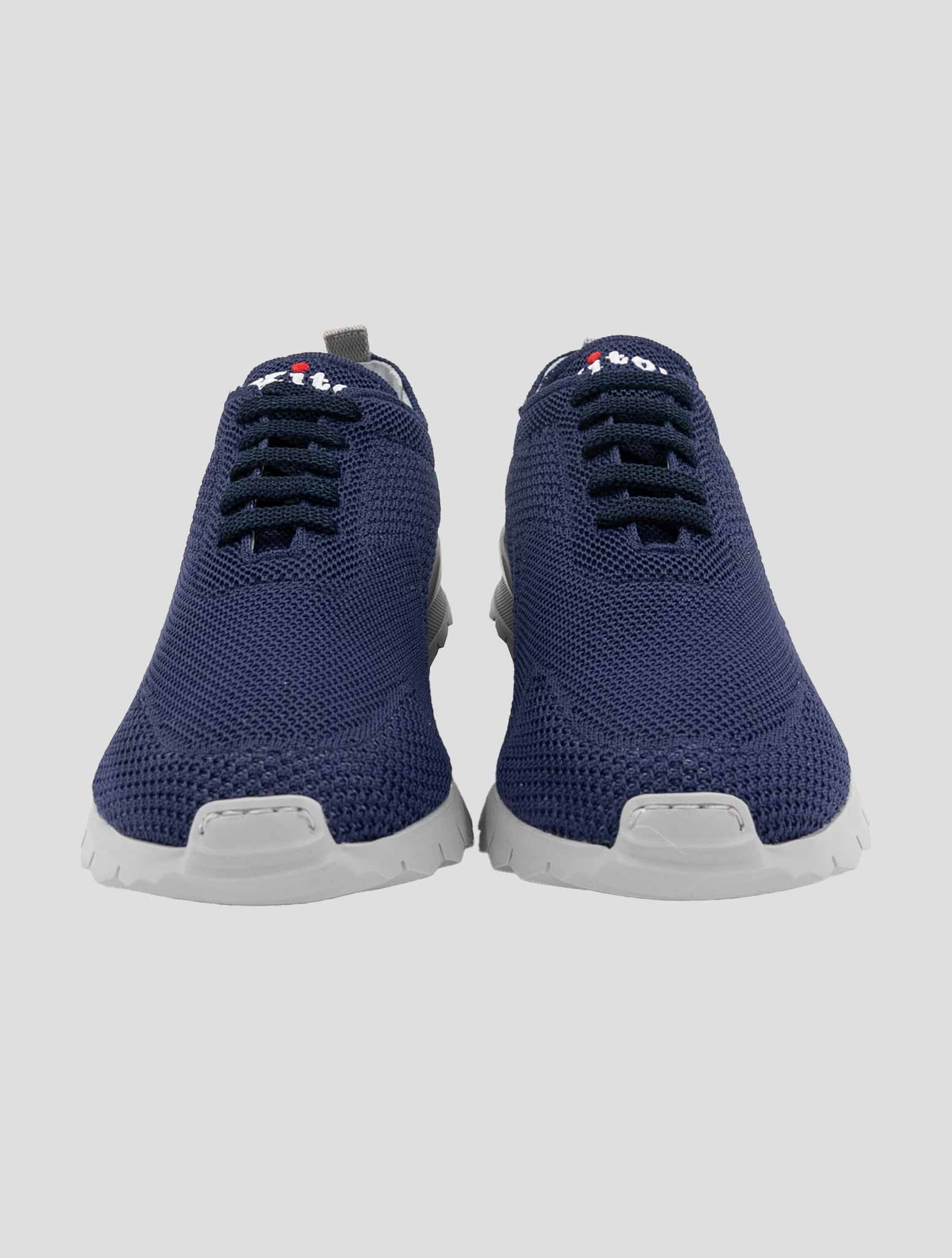 Kiton Blue Cotton Sneakers FITGN
