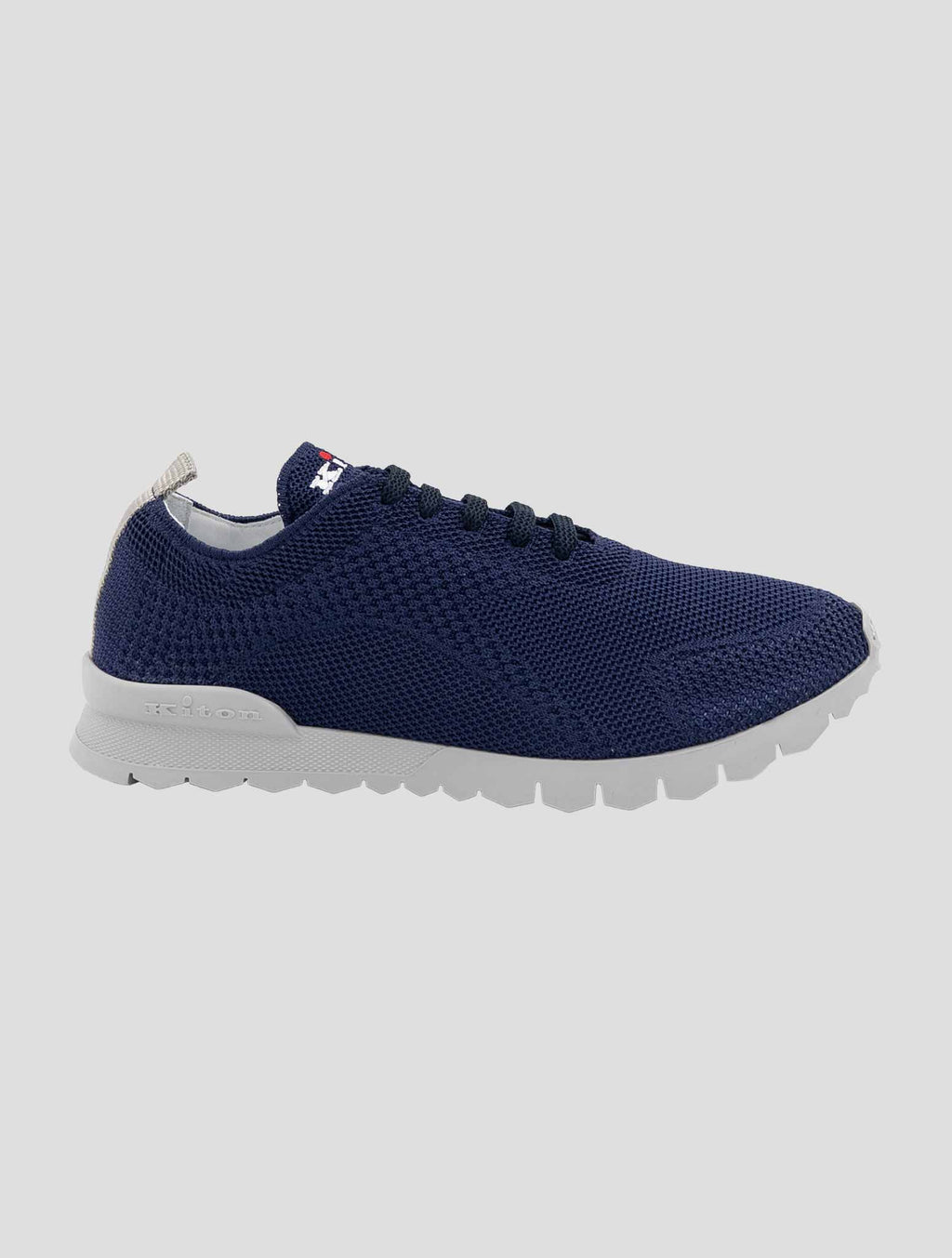 Kiton Blue Cotton Sneakers FITGN