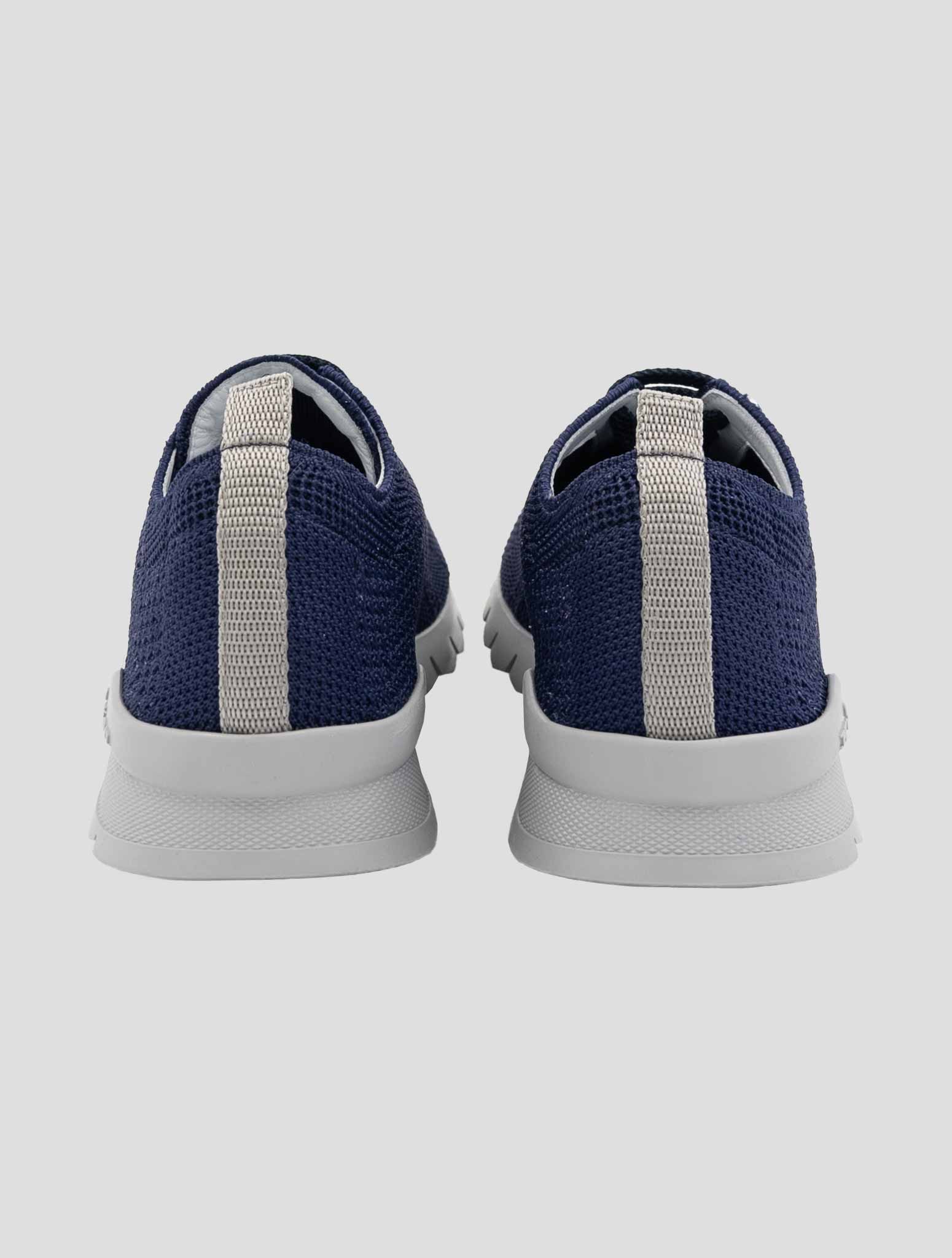 Kiton Blue Cotton Sneakers FITGN